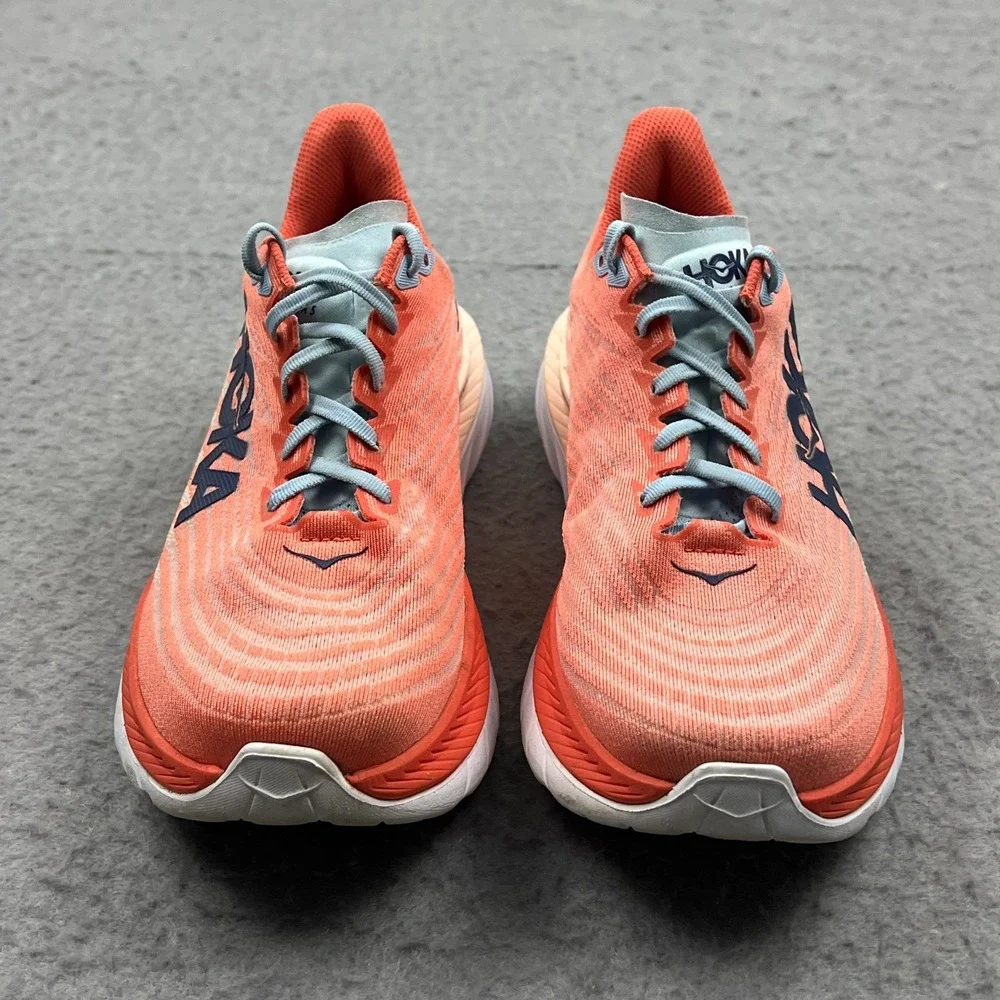 Hoka One One Mach 5 Everyday Training Shoes Women's 10.5 Peach Pink Race Running